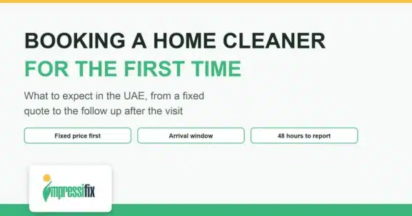 Booking a home cleaner in the UAE for the first time: what to expect
