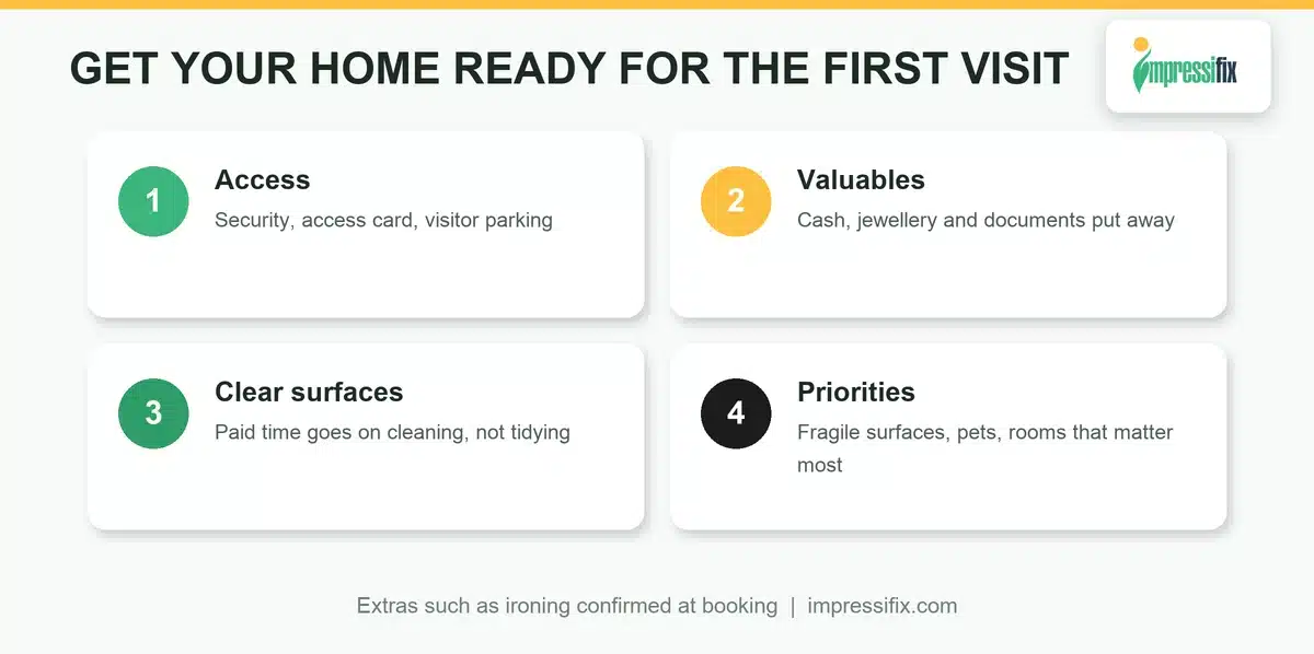 First time booking a home cleaner in the UAE: checklist to prepare your home